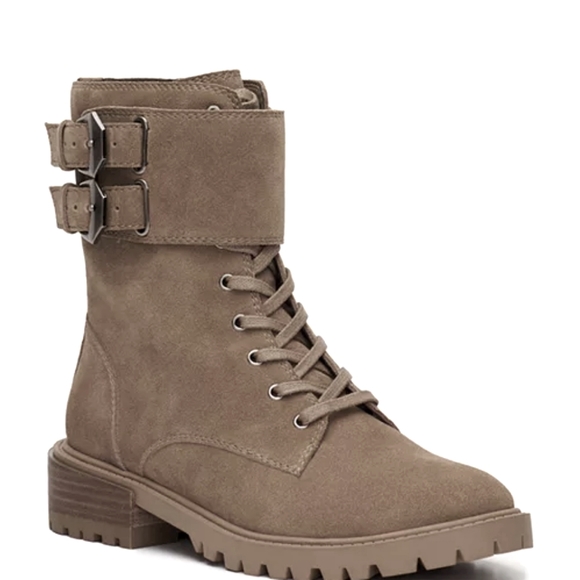 VINCE CAMUTO Suede Leather Women's Fawdry Boots. Size 10. Color Brown. N… - Picture 1 of 9